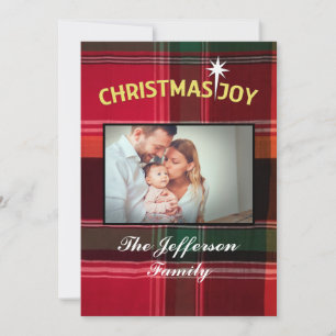 Cartes Pour Fêtes Annuelles Noël Joie Famille Bébé Photo Personnaliser