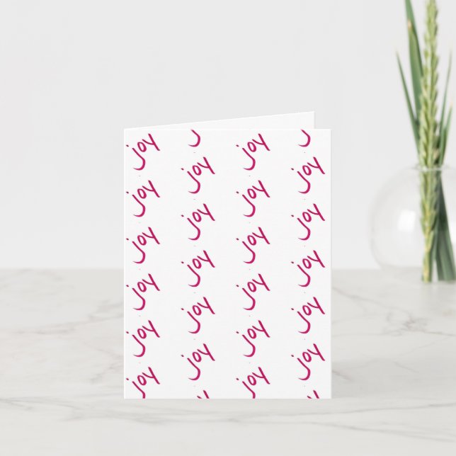 Cartes Pour Fêtes Annuelles Noël Joie sur papier (Devant)