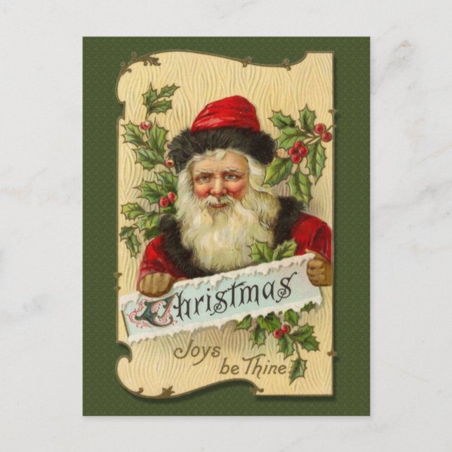 Cartes Pour Fêtes Annuelles Noël, joies soit Thine (Devant)