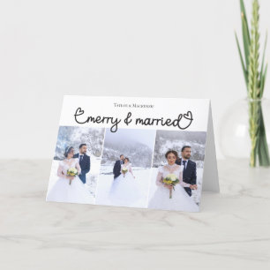 Cartes Pour Fêtes Annuelles Noël Joyeux et Marié Photo Joyeux jours fériés