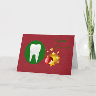 Cartes Pour Fêtes Annuelles Noël Joyeux vacances de dentiste à clients