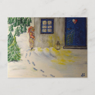 Cartes Pour Fêtes Annuelles Noël juste au coin de la rue