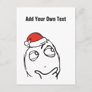 Cartes Pour Fêtes Annuelles Noël Le Me Memes Pensée Texte personnalisé MODIFIA
