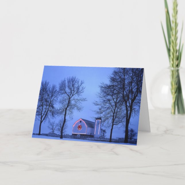 Cartes Pour Fêtes Annuelles Noël le Wisconsin de pays (Devant)