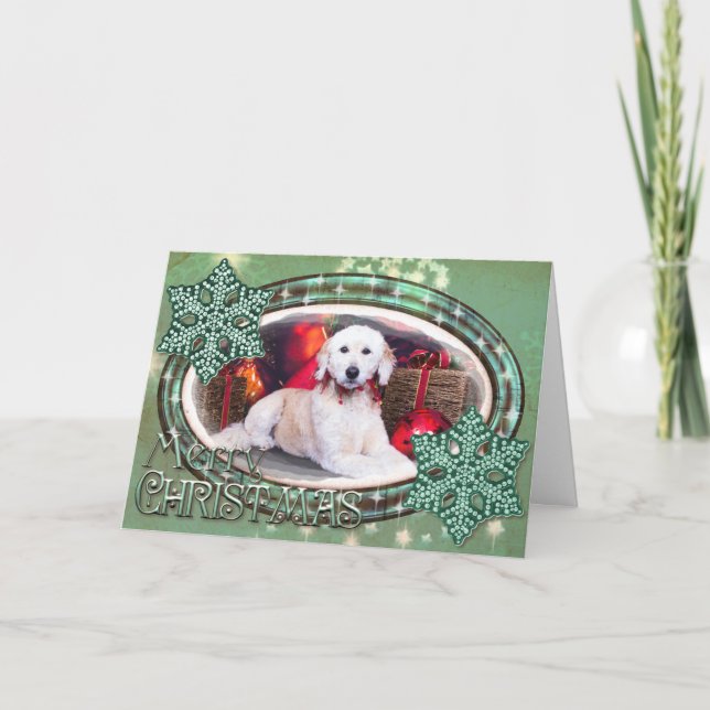Cartes Pour Fêtes Annuelles Noël - Maggie - GoldenDoodle (Devant)