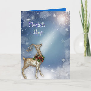 Cartes Pour Fêtes Annuelles Noël Magique Reindeer