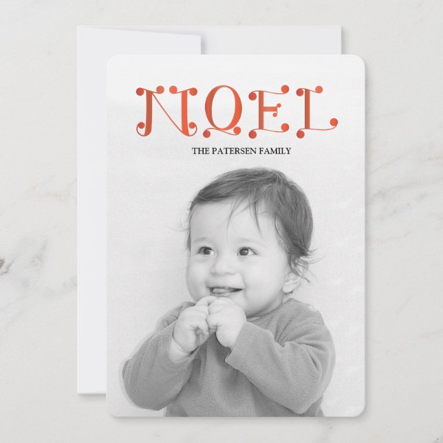 Cartes Pour Fêtes Annuelles NOEL manuscrit (Devant)
