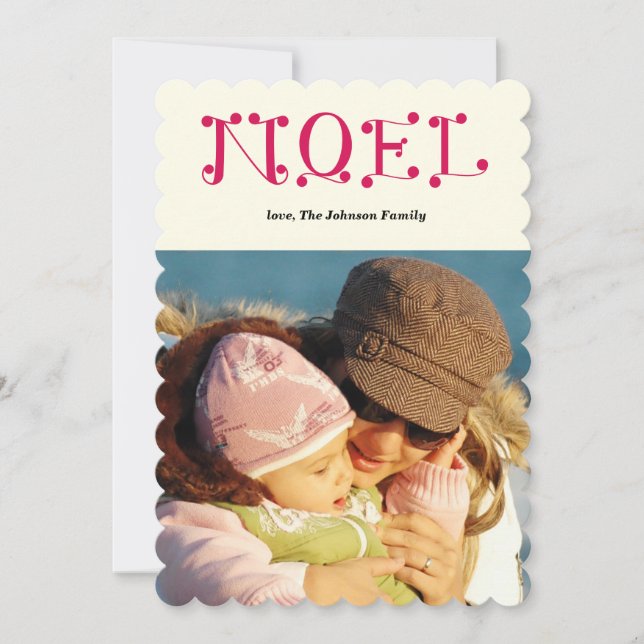 Cartes Pour Fêtes Annuelles NOEL manuscrit (Devant)