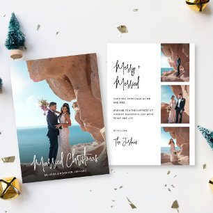 Cartes Pour Fêtes Annuelles Noël marié à la main moderne 4 photos