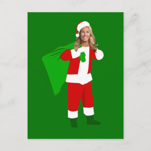 Cartes Pour Fêtes Annuelles Noël Marjorie Taylor Greene père Noël