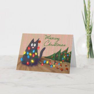 Cartes Pour Fêtes Annuelles Noël Meowy
