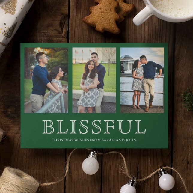 Cartes Pour Fêtes Annuelles Noël merveilleux | Trois photos (Créateur téléchargé)