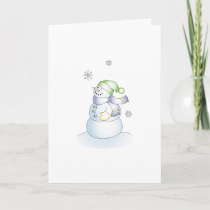 Cartes Pour Fêtes Annuelles Noël mignon de Noël de salutation de vacances de