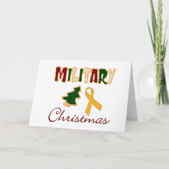 Cartes Pour Fêtes Annuelles Noël militaire (Devant)