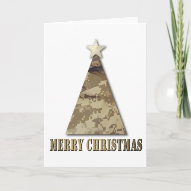 Cartes Pour Fêtes Annuelles Noël militaire (Devant)