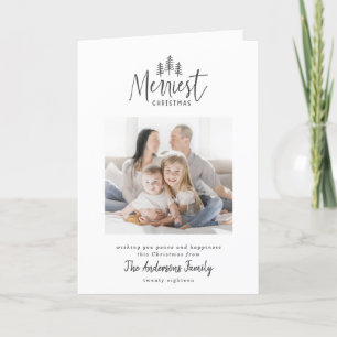 Cartes Pour Fêtes Annuelles Noël minimaliste moderne rustique un jour férié ph