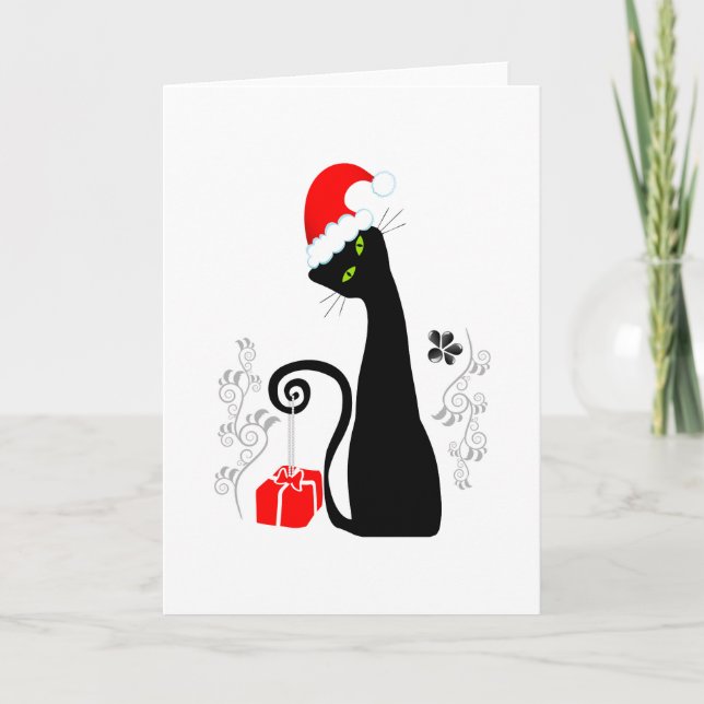 Cartes Pour Fêtes Annuelles Noël moderne Kitty (Devant)