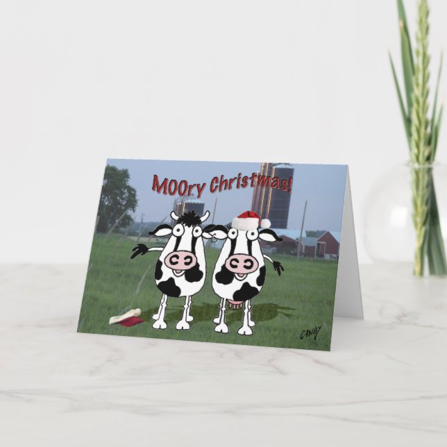 Cartes Pour Fêtes Annuelles Noël MOOry ! (Devant)