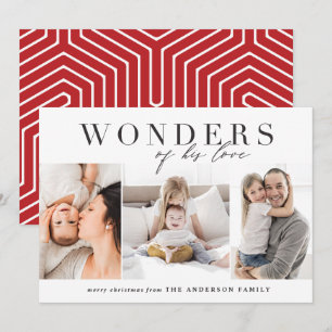 Cartes Pour Fêtes Annuelles Noël multi photo religieux moderne