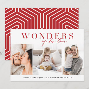 Cartes Pour Fêtes Annuelles Noël multi photo religieux moderne