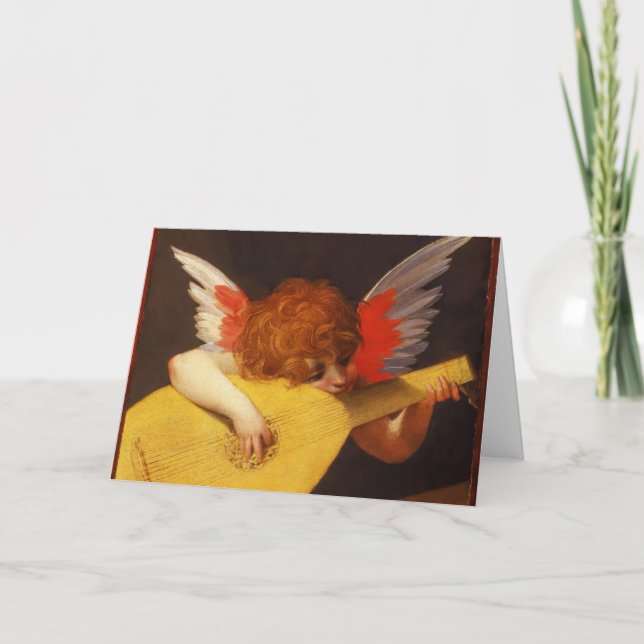 Cartes Pour Fêtes Annuelles Noël musical de cru d'ange (Devant)