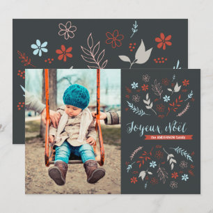 Cartes Pour Fêtes Annuelles Noël naturel vacances à Slate