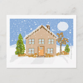 Cartes Pour Fêtes Annuelles Noël neige