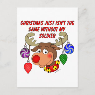 Cartes Pour Fêtes Annuelles Noël n'est pas pareil sans mon soldat