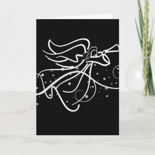 Cartes Pour Fêtes Annuelles Noël noir et blanc