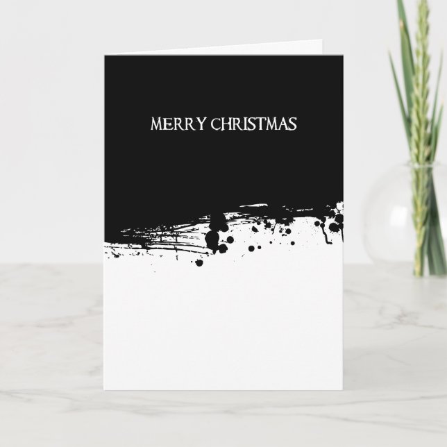 Cartes Pour Fêtes Annuelles Noël noir v1 (Devant)