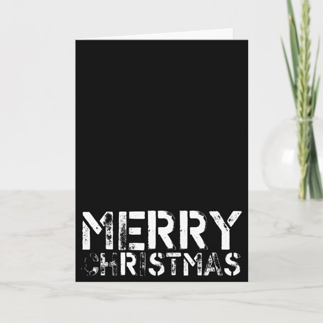 Cartes Pour Fêtes Annuelles Noël noir v4 (Devant)