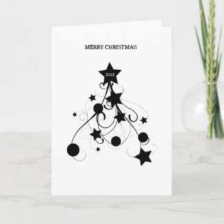 Cartes Pour Fêtes Annuelles Noël noir v4