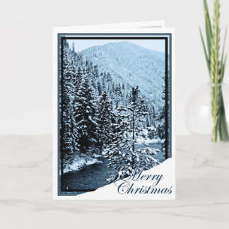Cartes Pour Fêtes Annuelles Noël, nouvelle année, vacances peu de rivière de