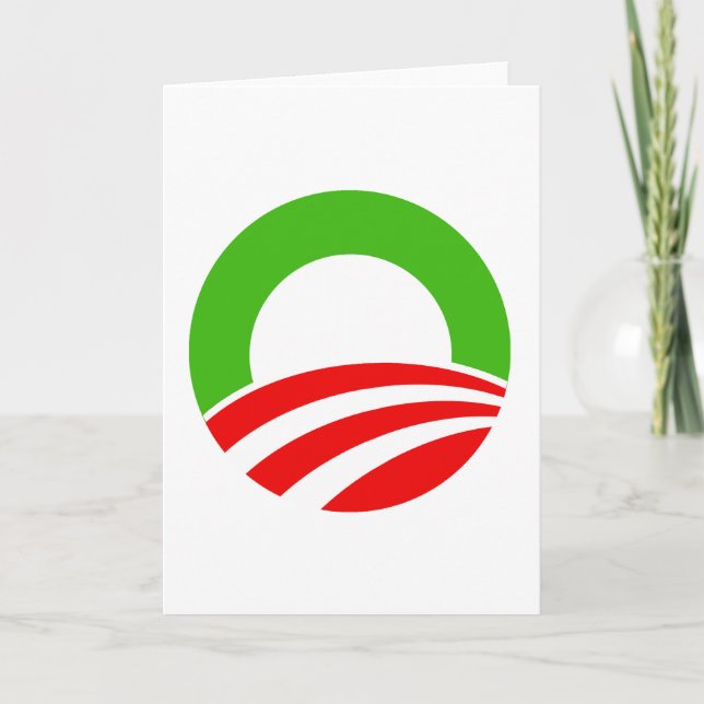 Cartes Pour Fêtes Annuelles Noël Obama (Devant)
