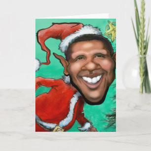 Cartes Pour Fêtes Annuelles Noël Obama