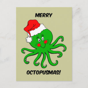 Cartes Pour Fêtes Annuelles Noël octopique