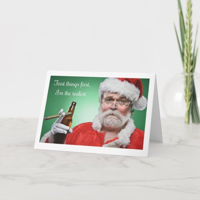 Cartes Pour Fêtes Annuelles Noël - OG Père Noël (Devant)