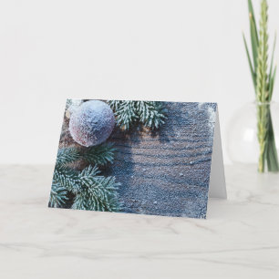 Cartes Pour Fêtes Annuelles Noël Ornement gelé