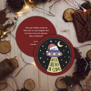 Cartes Pour Fêtes Annuelles Noël OVNI drôle