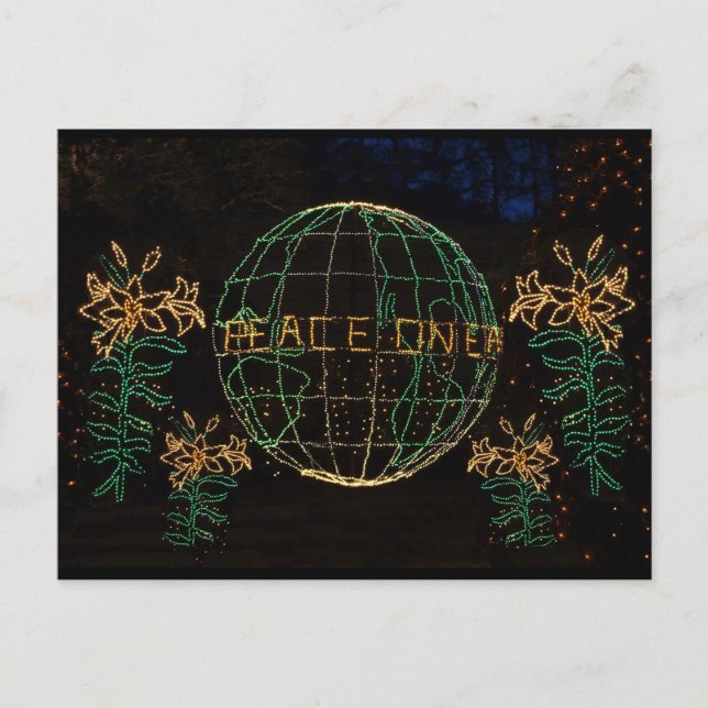 Cartes Pour Fêtes Annuelles Noël Paix sur Terre 1 (Devant)