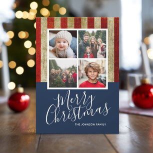 Cartes Pour Fêtes Annuelles Noël patriotique militaire 4 photo collage