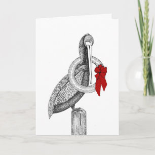 Cartes Pour Fêtes Annuelles Noël pélican