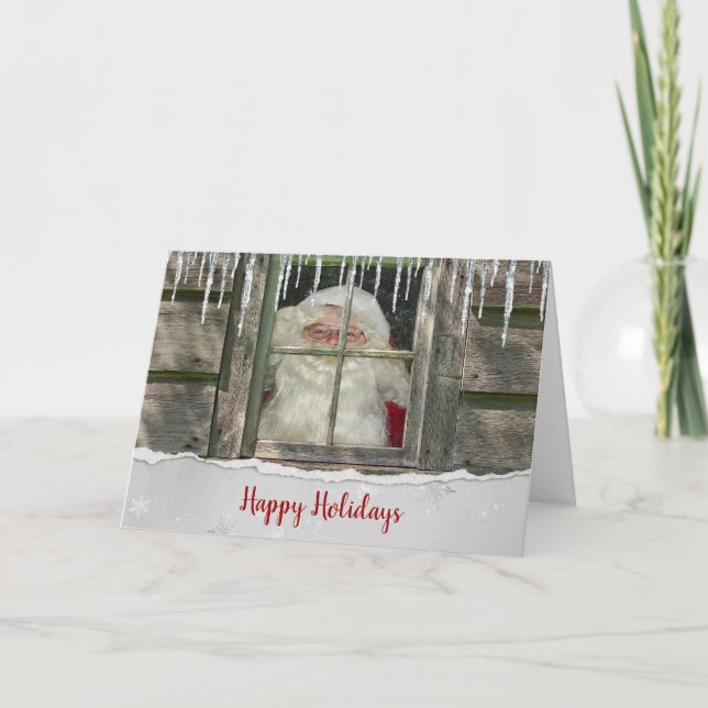 Cartes Pour Fêtes Annuelles Noël Père Noël (Devant)