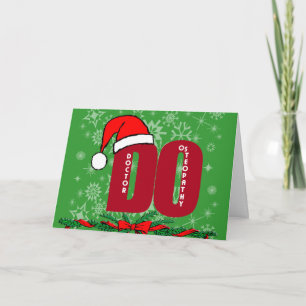 CARTES POUR FÊTES ANNUELLES NOËL PÈRE NOËL DO - MÉDECIN DE L'OSTÉOPATHIE