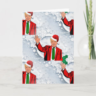Cartes Pour Fêtes Annuelles noël père Noël donald trump