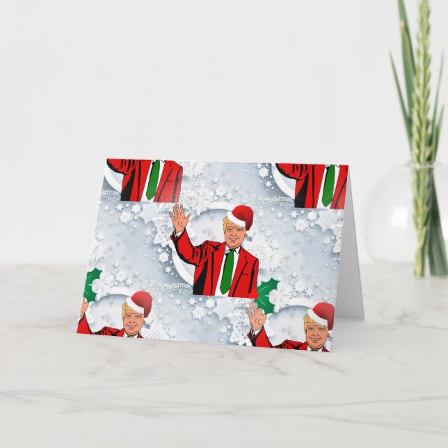 Cartes Pour Fêtes Annuelles noël père Noël donald trump (Devant)