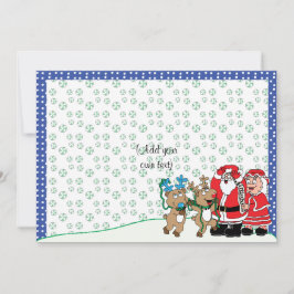 Cartes Pour Fêtes Annuelles Noël Père Noël Mme Claus