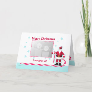 Cartes Pour Fêtes Annuelles Noël Père Noël, Sucre de canne et étoiles