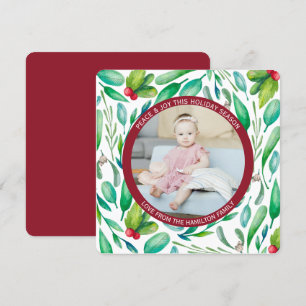 Cartes Pour Fêtes Annuelles Noël Personnalisé Motif de Noël Photo