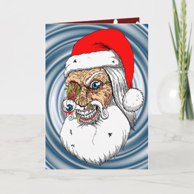 CARTES POUR FÊTES ANNUELLES NOËL PEUR (Devant)